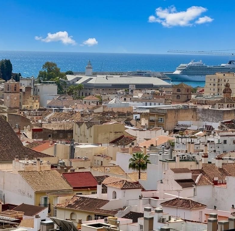¡Toca el cielo de Málaga! Espacioso, 3 habitaciones con vistas despejadas.
