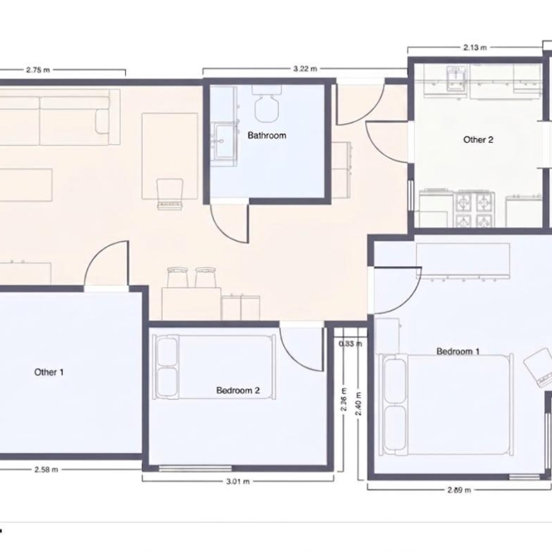 VIVIENDA DE 3 DORMITORIOS EN SUAREZ