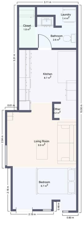 Espectacular apartamento a estrenar a un paso del centro histórico de Málaga con licencia vacacional